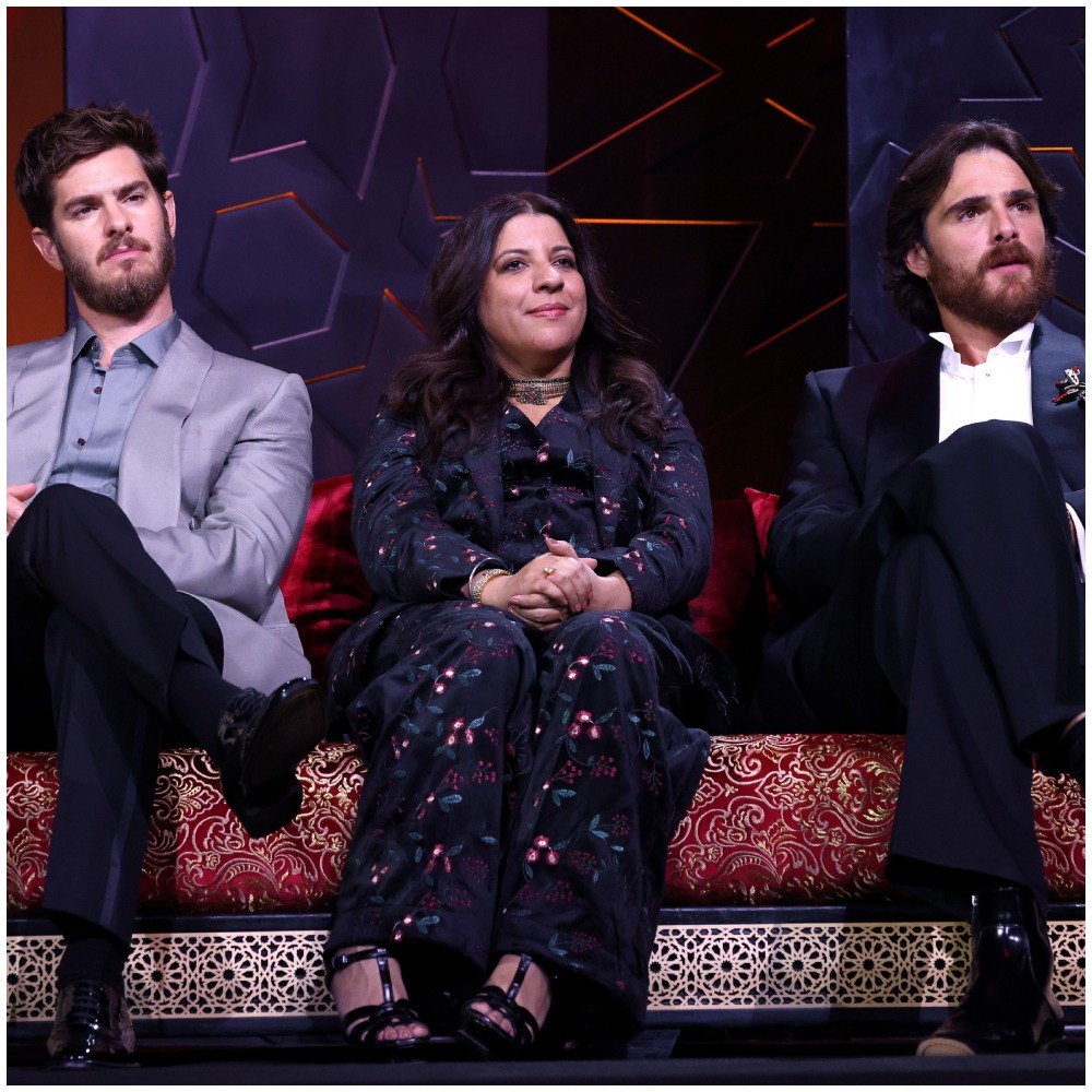 Zoya Akhtar’s PIC with Andrew Garfield, Jacob Elordi from recent event has netizens in ... Zoya Akhtar’s PIC with Andrew Garfield, Jacob Elordi from recent event has netizens in ...