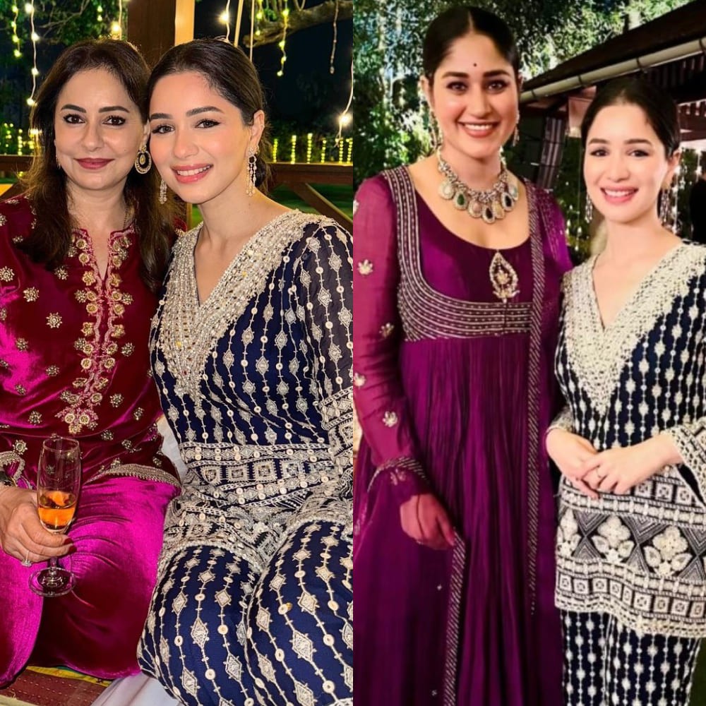 Sara Tendulkar’s blue and silver embroidered suit is a royal treat for this wedding season  Sara Tendulkar’s blue and silver embroidered suit is a royal treat for this wedding season