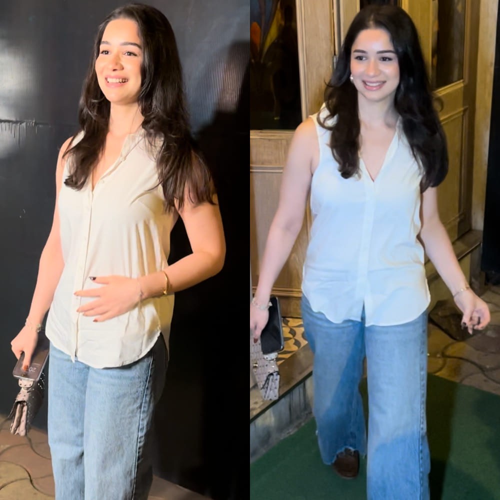 Sara Tendulkar's white top and wide-leg jeans look is WOW but  Rs 2,18,436 Valentino bag is the real star Sara Tendulkar's white top and wide-leg jeans look is WOW but  Rs 2,18,436 Valentino bag is the real star