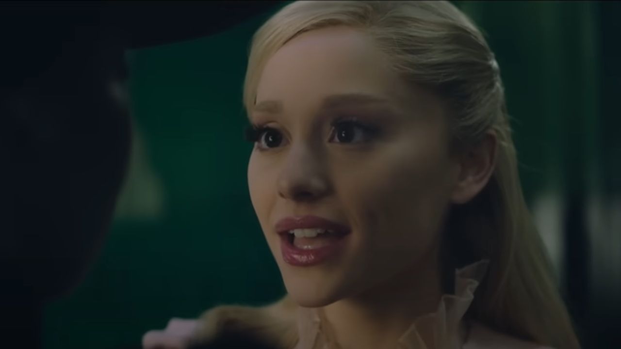 Ariana Grande in The Wicked (via YouTube)