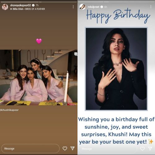 Pic credits: Shanaya and Rakul Preet Instagram 