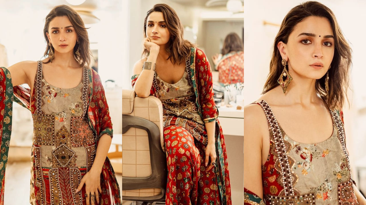 Alia Bhatt vs Madhuri Dixit: Who aced multi-colored sharara set worth Rs 69,500 better?