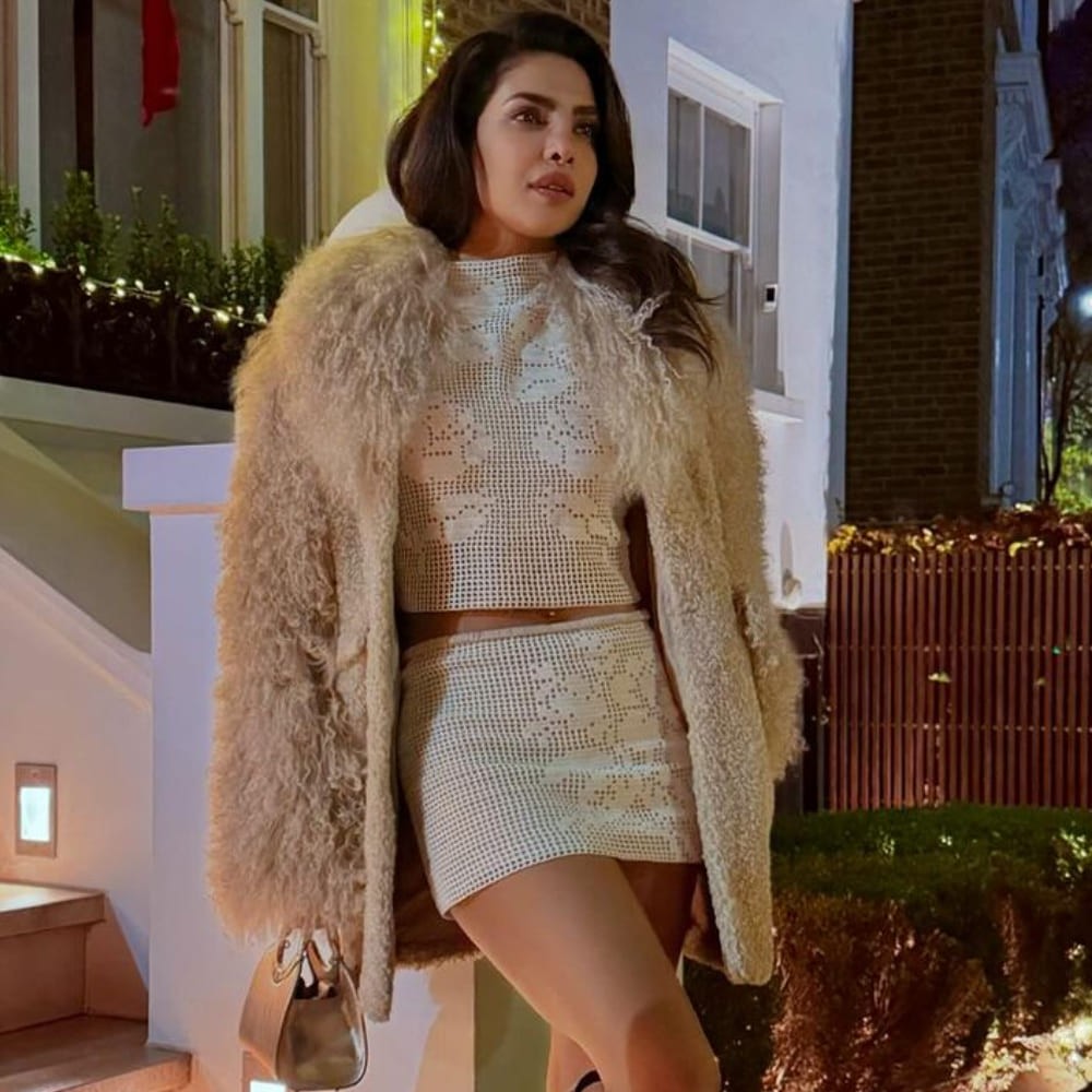 Priyanka Chopra redefines glam in Magda Butrym tank and mini skirt, tops it off with ja...