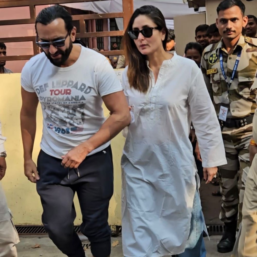 Kareena Kapoor wears an oversized white kurta, jeans and blue Loro Piana loafers worth ...