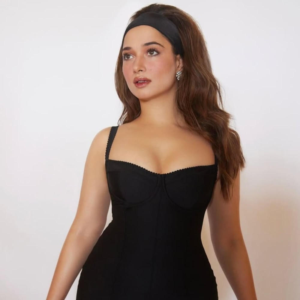 Tamannaah Bhatia is so Monica Bellucci in Skims x Dolce&Gabbana’s body dress, looks lik...