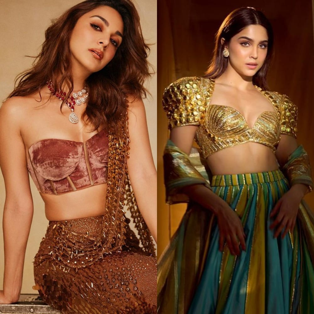 7 trendy lehenga blouse designs inspired by Kiara Advani, Tamannaah Bhatia and others t...