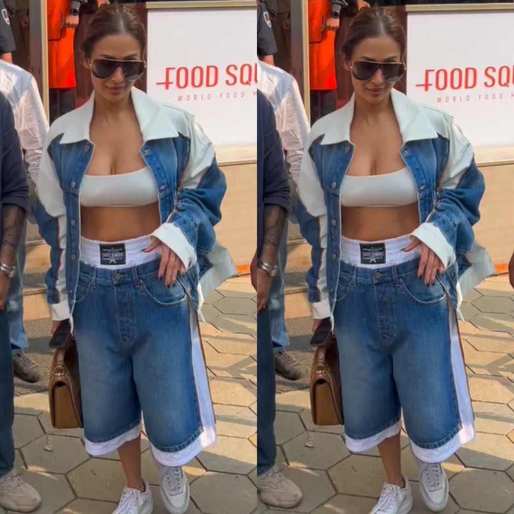 Malaika Arora steps out in quirky denim Bermuda and jacket, but it’s the waistband that...