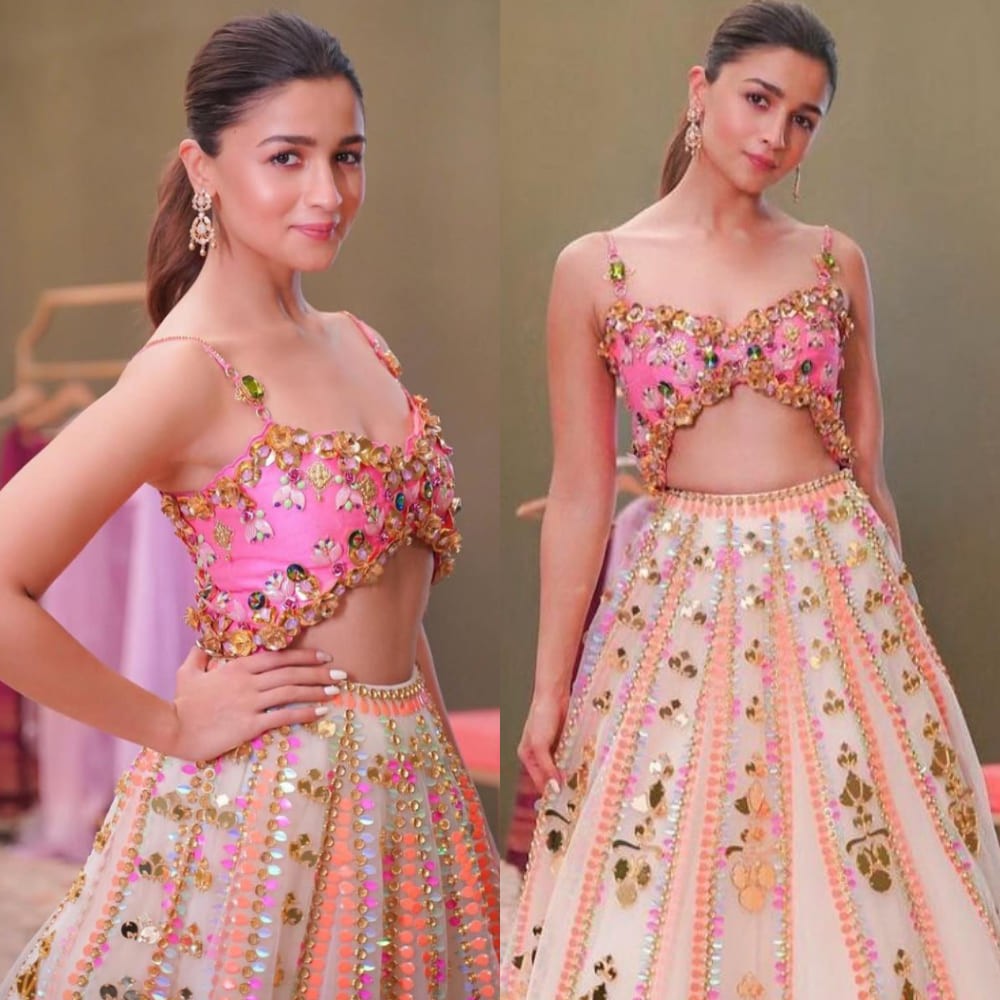 Alia Bhatt's Papa Don't Preach lehenga serves Barbie vibes and is for bridesmaids who l...