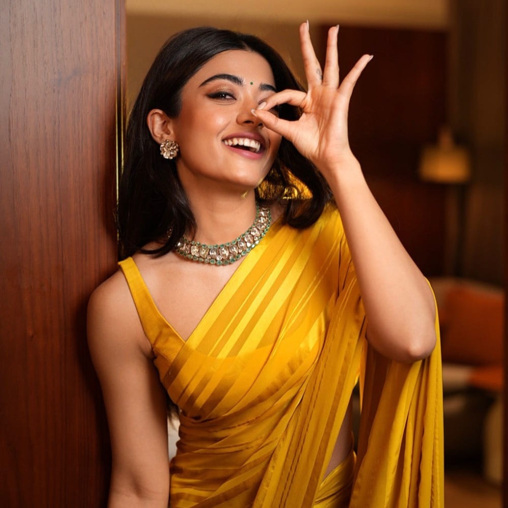 Rashmika Mandanna’s custom yellow saree may seem basic but wait till you check out her...