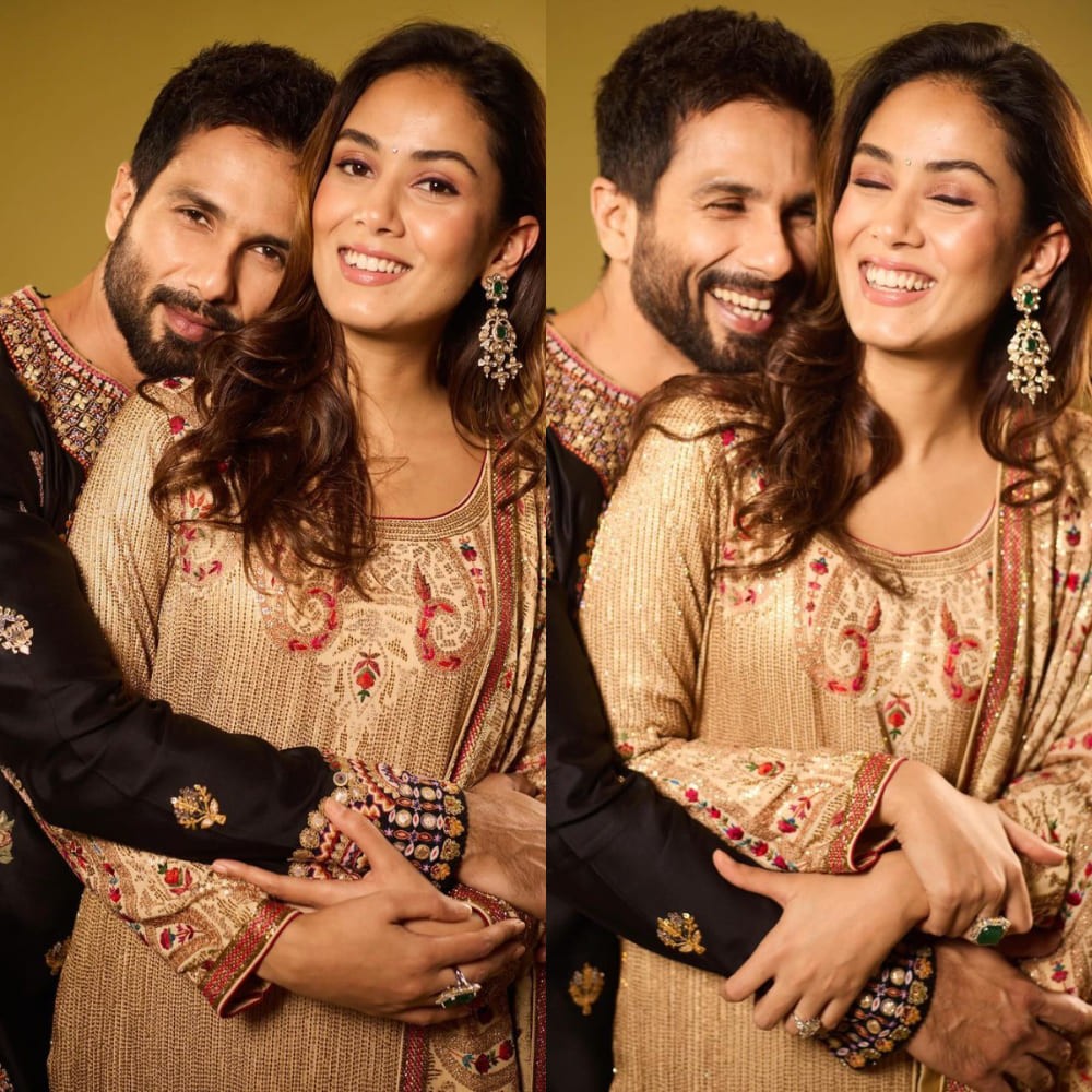 Mira Rajput looks gorgeous in her embroidered beige kurta, serving all the fashionable ...
