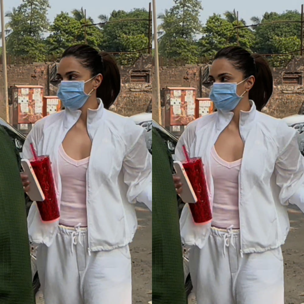 Kiara Advani’s sporty look in white track pants and jacket can be another addition to e...