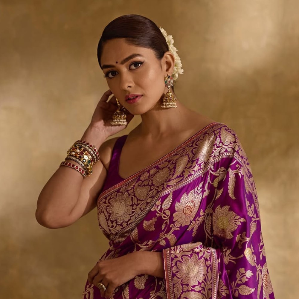Mrunal Thakur channels her iconic roles from Sita Ramam and Hi Nanna in stunning Banara...
