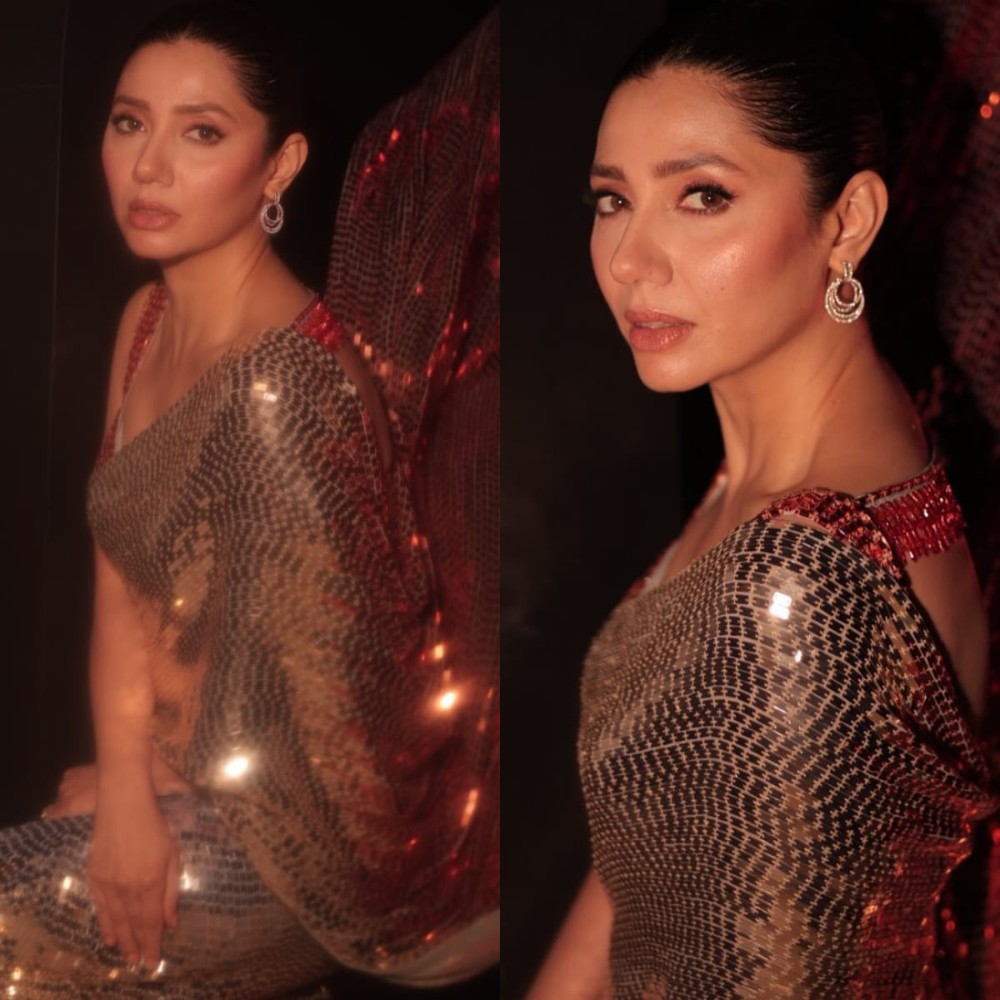 Mahira Khan brings the sparkle ahead of New Year in stunning two-toned sequin saree by Manish Malhotra  Mahira Khan brings the sparkle ahead of New Year in stunning two-toned sequin saree by Manish Malhotra