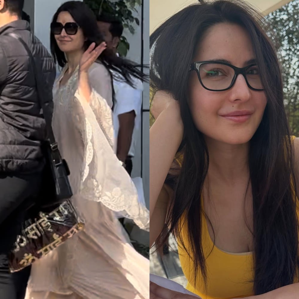 Katrina Kaif adds desi twist to her airport look with stylish white kurta set; it’s com...