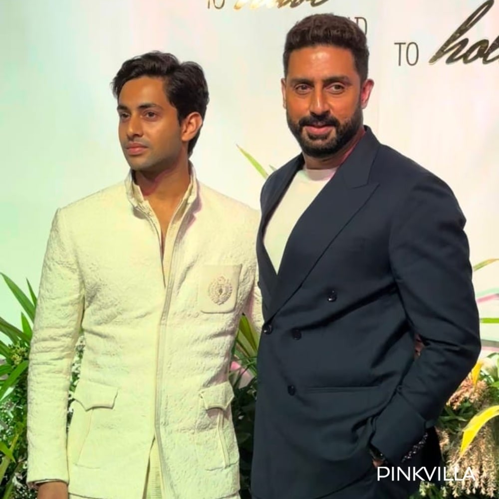 Aaliyah Kashyap-Shane Gregoire’s Wedding Reception: Abhishek Bachchan poses with nephew... Aaliyah Kashyap-Shane Gregoire’s Wedding Reception: Abhishek Bachchan poses with nephew...