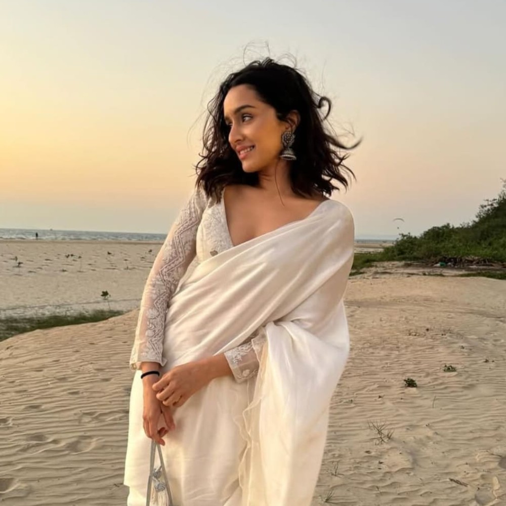 Shraddha Kapoor’s white saree is the ultimate fashion inspiration for effortlessly eleg...