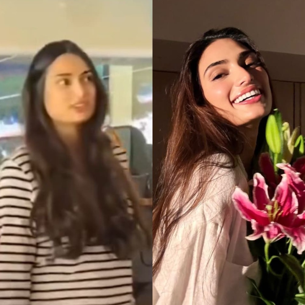 Mom-to-be Athiya Shetty flaunts her baby bump looking all cool and casual in denim skir...