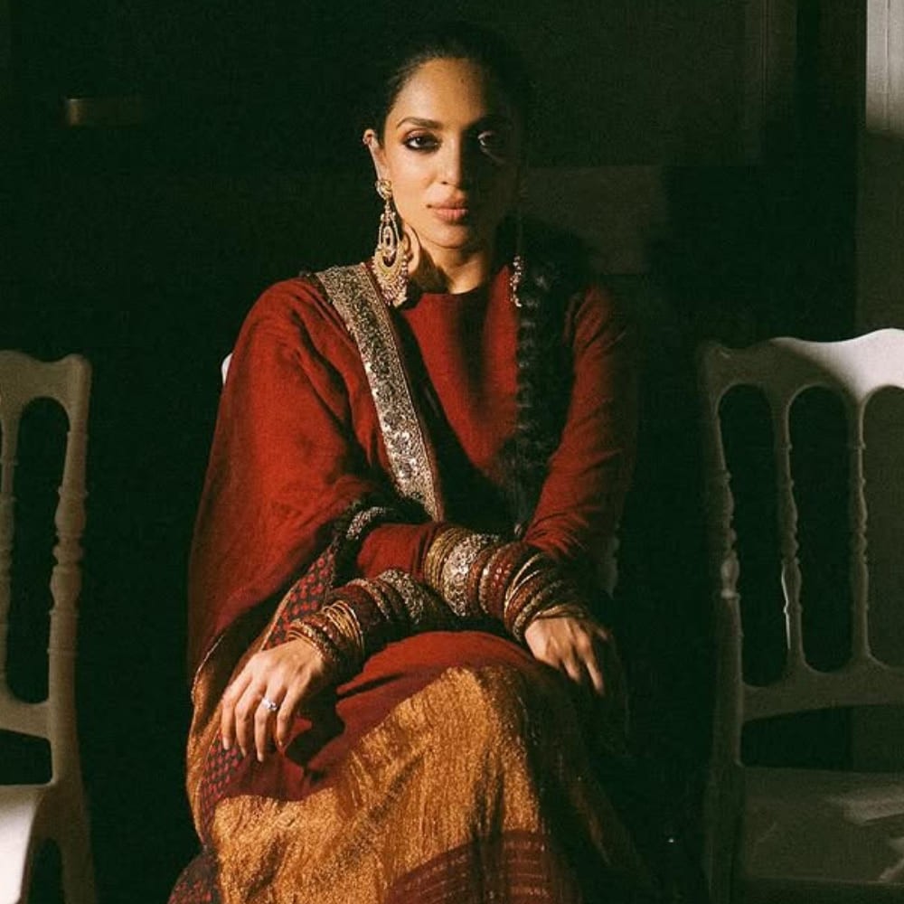 Sobhita Dhulipala channels bohemian bride energy in Sabyasachi’s bagru multi-panel chot...