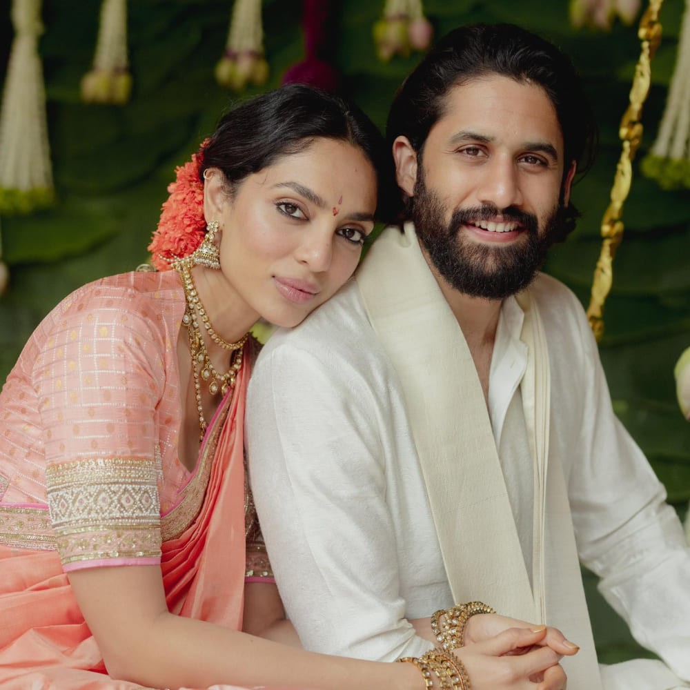Will Naga Chaitanya and Sobhita Dhulipala’s wedding day outfits showcase their rich her... Will Naga Chaitanya and Sobhita Dhulipala’s wedding day outfits showcase their rich her...