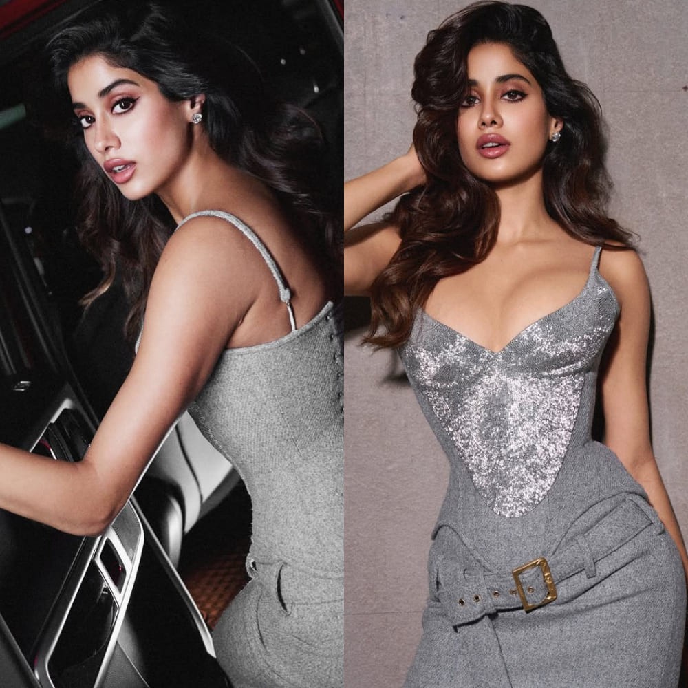 Janhvi Kapoor’s Rs 5,03,900 grey corset and skirt outfit is perfect party starter this ... Janhvi Kapoor’s Rs 5,03,900 grey corset and skirt outfit is perfect party starter this ...