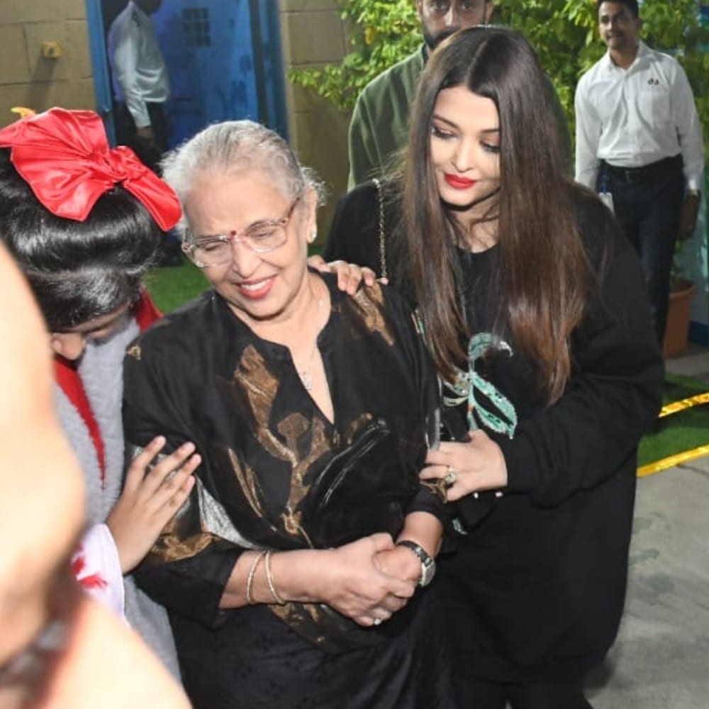 Aishwarya Rai nails comfort and style in all-black OOTD featuring cozy top and skinny p...
