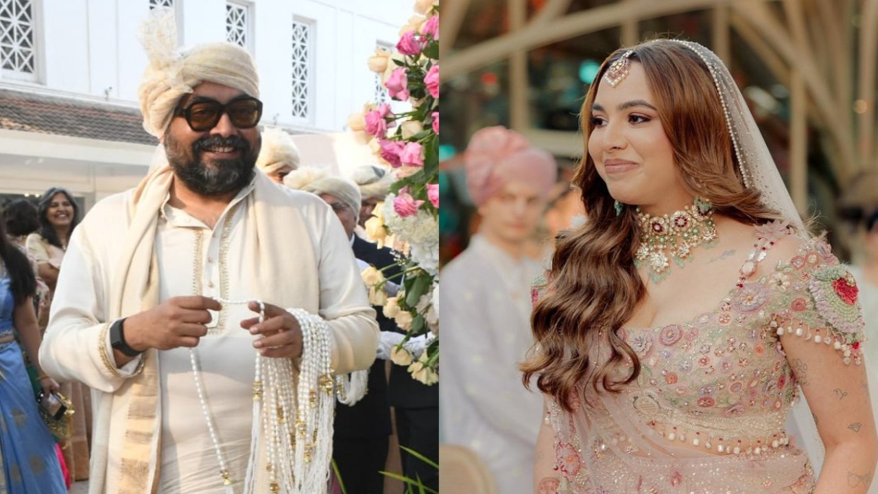Pic credits: Pinkvilla, Aaliyah Kashyap/Instagram Anurag adorably fixes daughter Aaliyah's dupatta as she signs marriage documents: WATCH