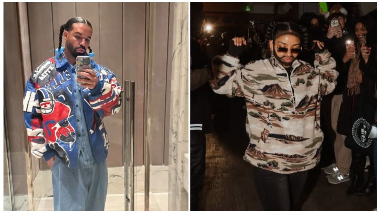 Drake (L) The Doppelganger Contest Winner (R) (Instagram: Drake / Casuals Cakery