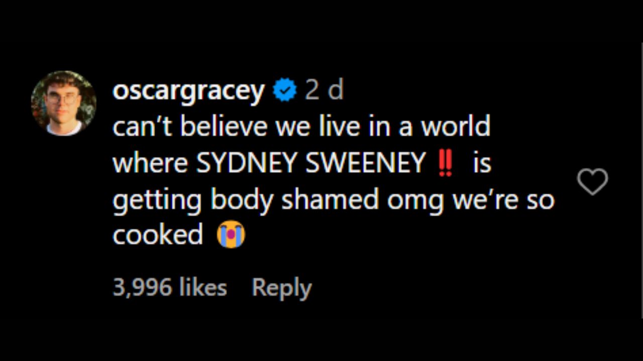 Comment from Sydney Sweeney's post