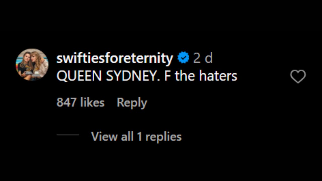 Comment from Sydney Sweeney's post