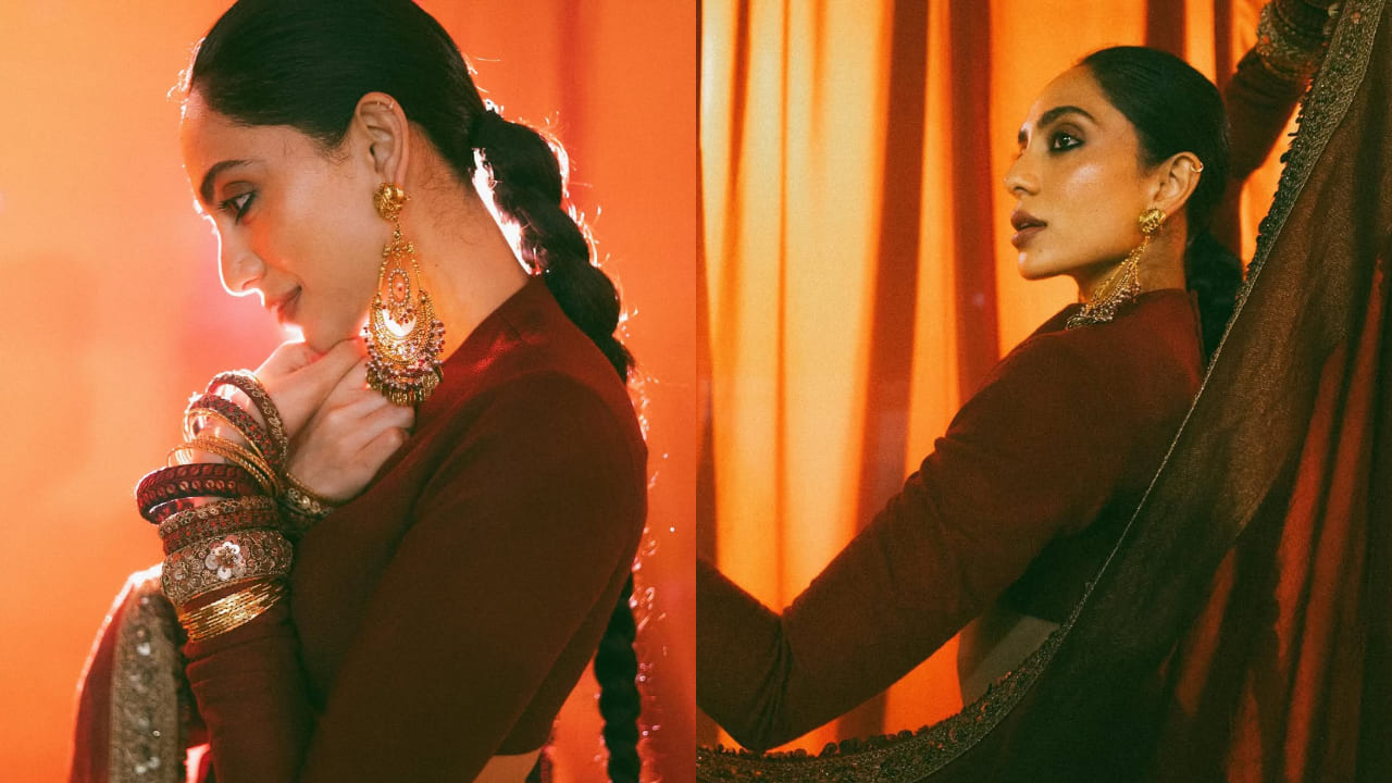 Sobhita Dhulipala channels bohemian bride energy in Sabyasachi’s bagru multi-panel chotu lehenga for post-wedding celebration