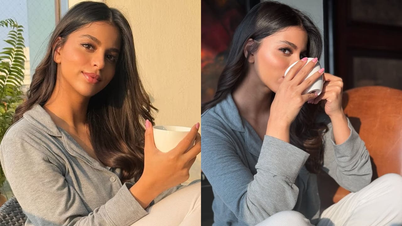  Suhana Khan serves a neutral look in a grey top and white trousers, and it’s worth bookmarking this cold season.