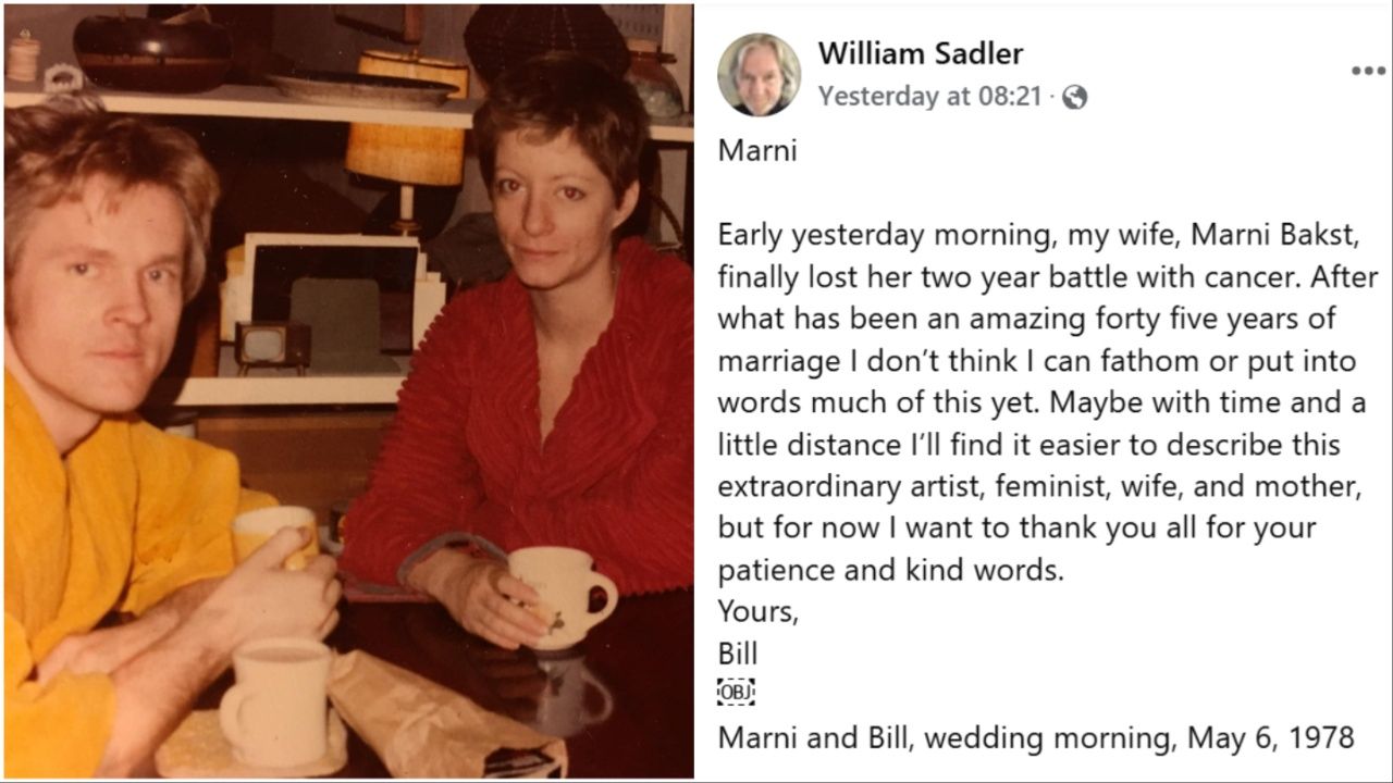 William Sadler's tribute to his departed wife (Facebook)