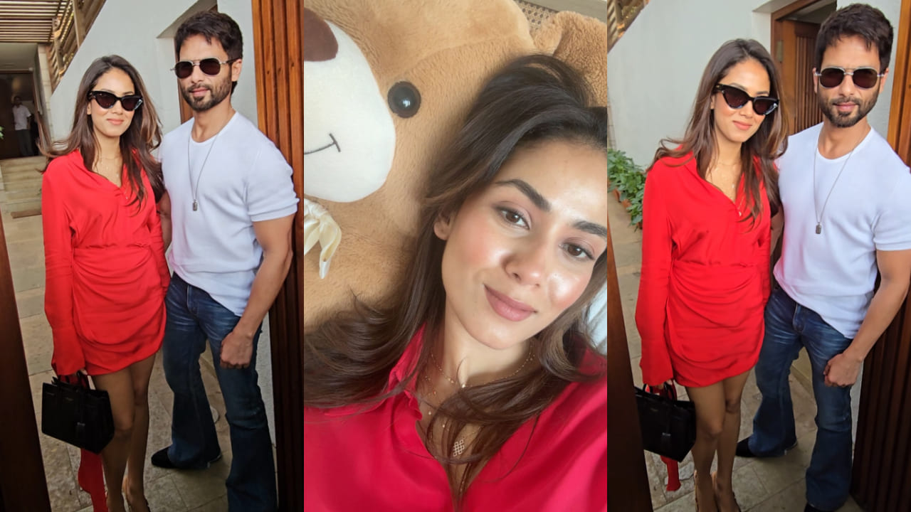 Mira Kapoor’s Christmas style is lit in a red mini dress, and we are taking notes. 