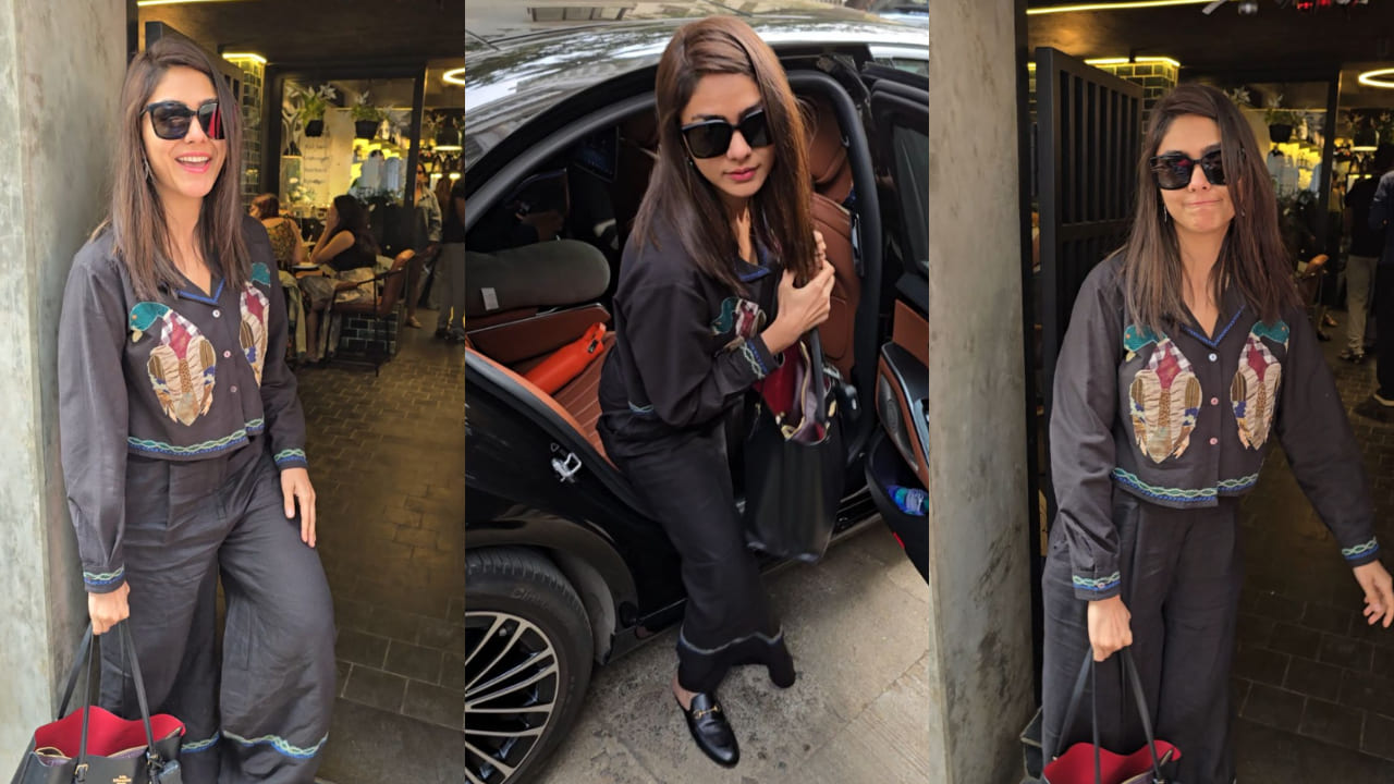 Mrunal Thakur aces the monochrome game with her all-black outfit, proving work co-ords don’t need to be boring