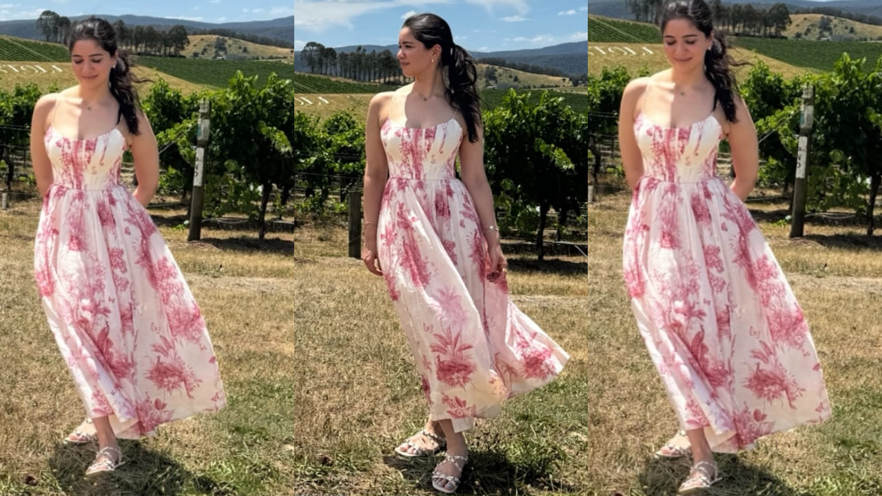  Sara Tendulkar shared another snippet from her vacation and her pink dress is all we need in our cart right now. 