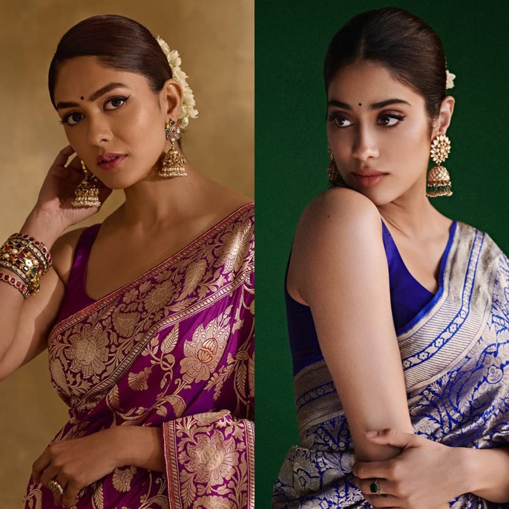 Mrunal Thakur vs Janhvi Kapoor Fashion Face-off: Who do you think styled the banarasi s...