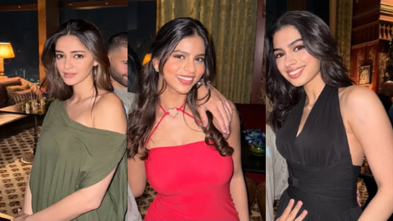 Ananya Panday, Suhana Khan and Khushi Kapoor set the party stage on fire with their bol...