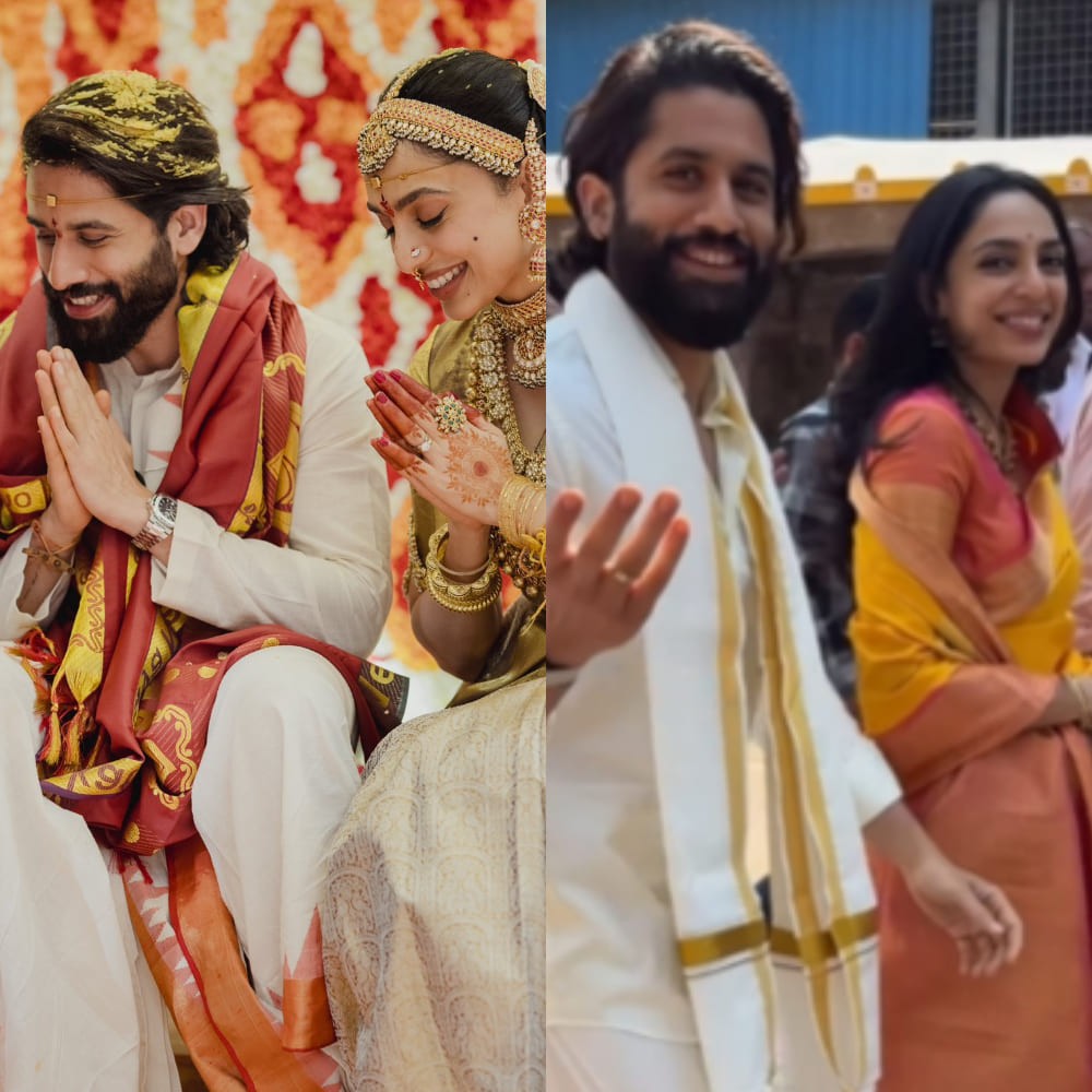 Watch: Naga Chaitanya and Sobhita Dhulipala make first public appearance as husband and... Watch: Naga Chaitanya and Sobhita Dhulipala make first public appearance as husband and...