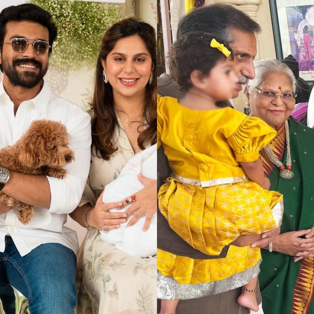 Upasana shares photo of daughter Klin Kaara Konidela with her Great Grandparents at Sri... Upasana shares photo of daughter Klin Kaara Konidela with her Great Grandparents at Sri...