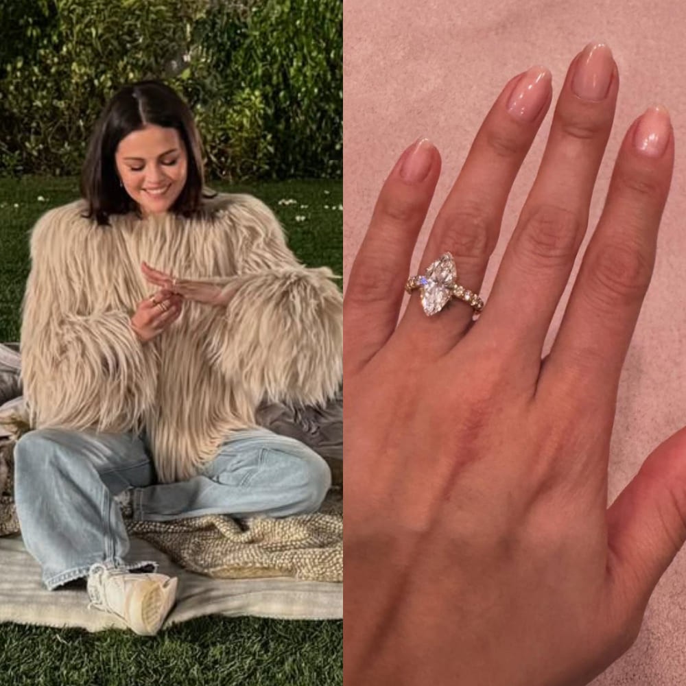 Selena Gomez gets engaged to Benny Blanco, looking absolutely adorable in cozy white fu... Selena Gomez gets engaged to Benny Blanco, looking absolutely adorable in cozy white fu...