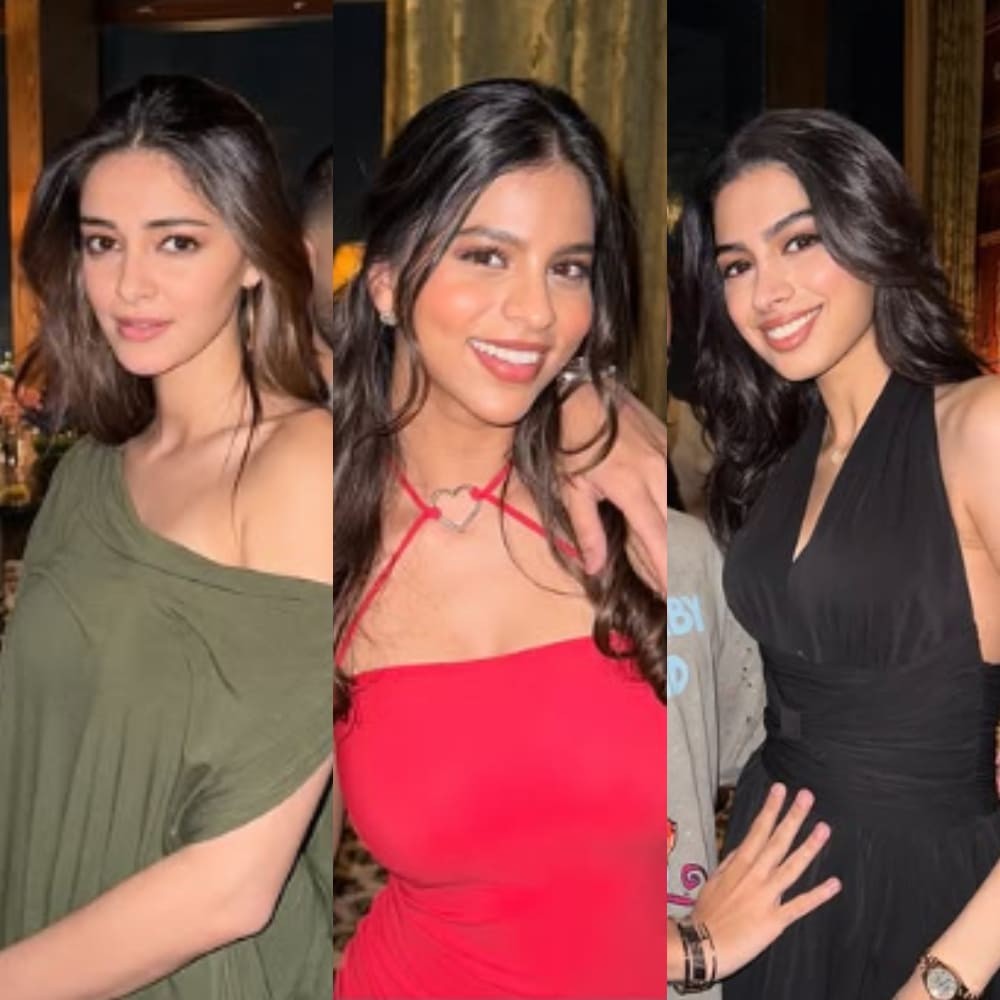 Ananya Panday, Suhana Khan and Khushi Kapoor set the party stage on fire with their bol... Ananya Panday, Suhana Khan and Khushi Kapoor set the party stage on fire with their bol...