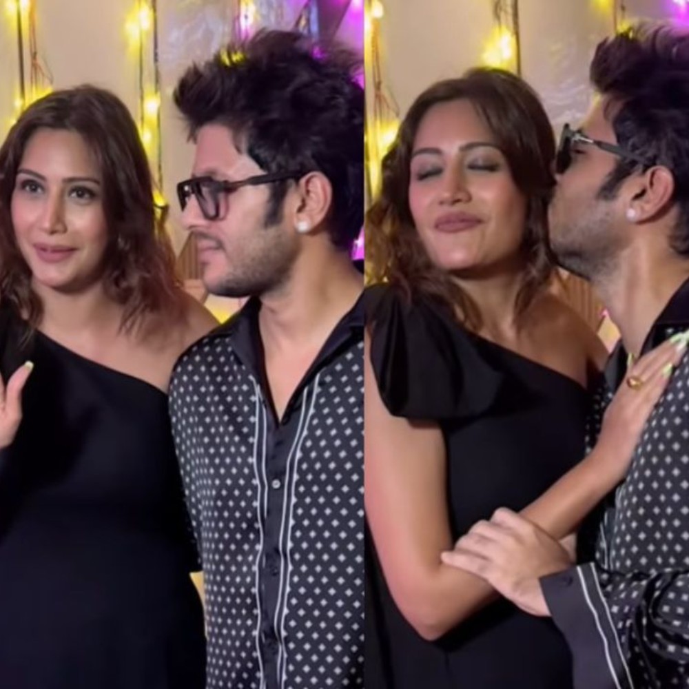WATCH: Surbhi Chandna's husband Karan Sharma's VIDEO of planting sweet peck on actress ... WATCH: Surbhi Chandna's husband Karan Sharma's VIDEO of planting sweet peck on actress ...