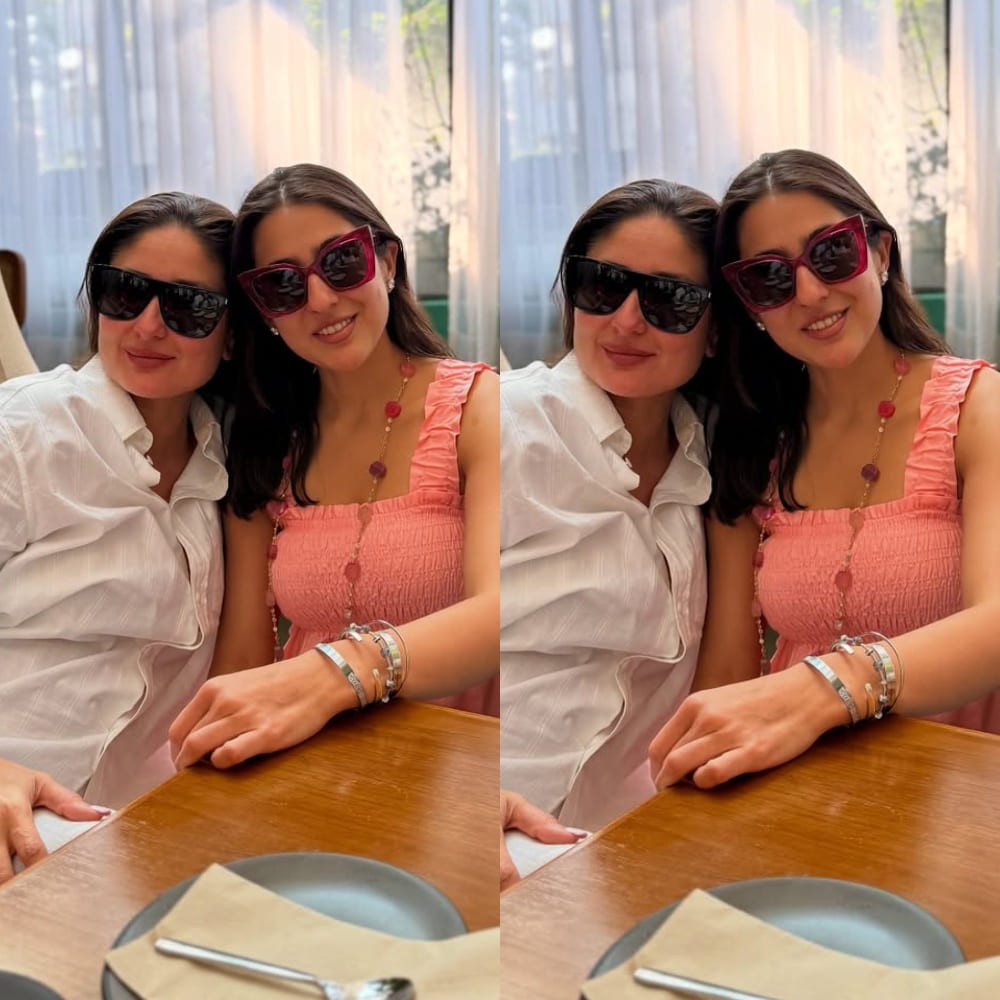 Kareena Kapoor dazzles in monochrome, Sara Ali Khan stuns in bohemian look at family ga... Kareena Kapoor dazzles in monochrome, Sara Ali Khan stuns in bohemian look at family ga...