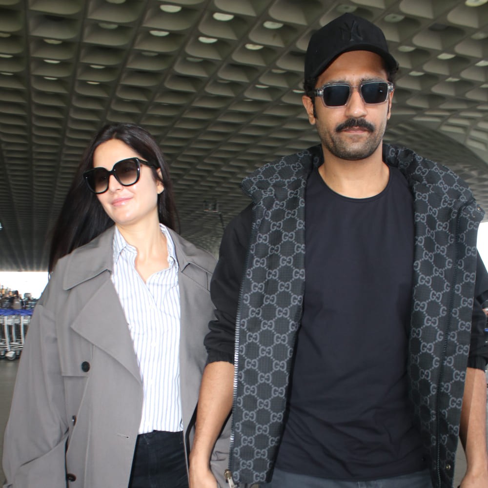 Katrina Kaif redefines airport fashion in oversized trench coat paired with formal shir...
