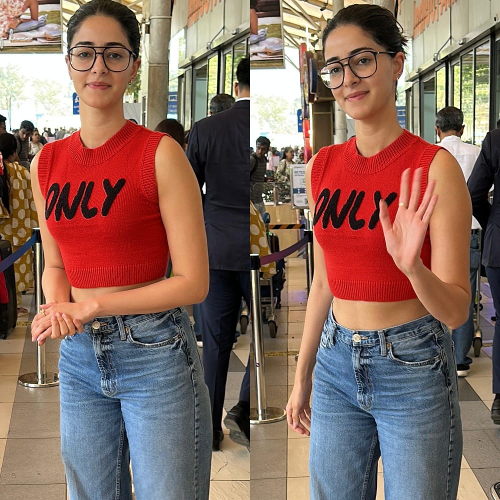 Ananya Panday’s airport look in crop top and wide-leg jeans is perfect example of how t... Ananya Panday’s airport look in crop top and wide-leg jeans is perfect example of how t...