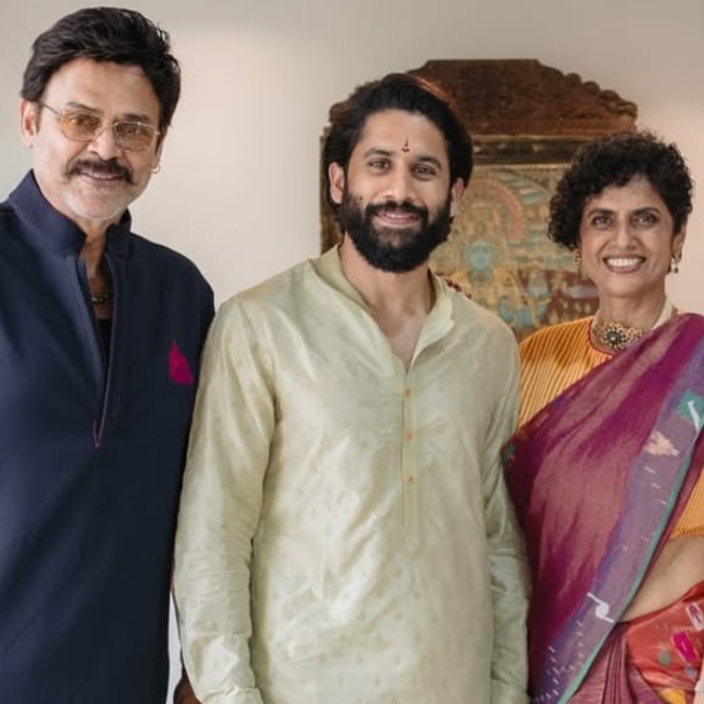 Venkatesh Daggubati celebrates Naga Chaitanya-Sobhita Dhulipala’s wedding with iconic m... Venkatesh Daggubati celebrates Naga Chaitanya-Sobhita Dhulipala’s wedding with iconic m...