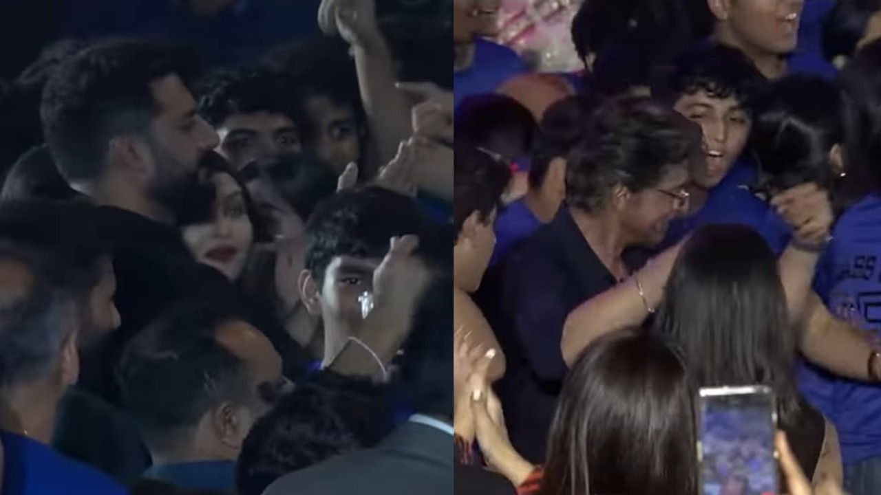 Aishwarya-Abhishek, SRK take over the dance floor at their kids' annual day; WATCH