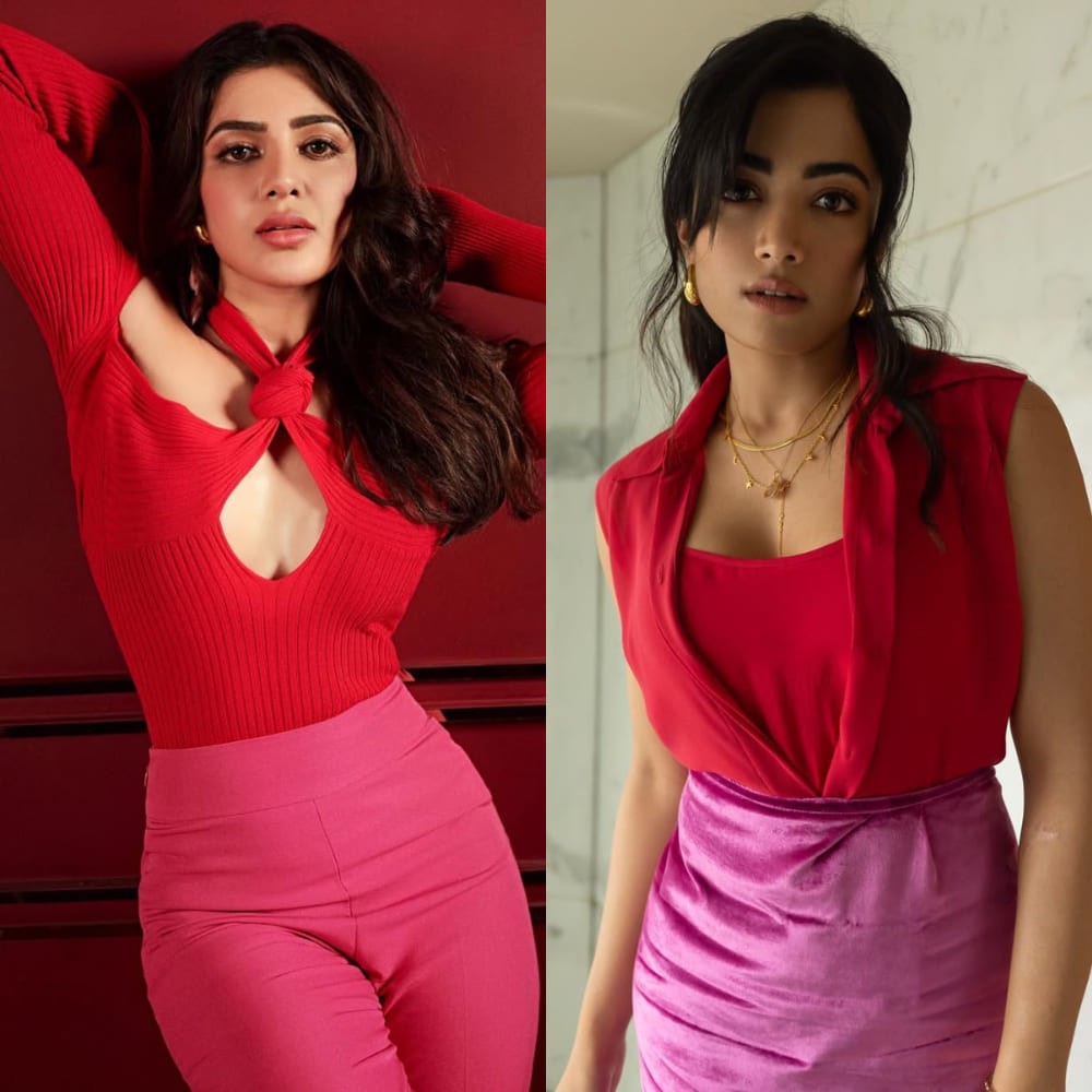 Samantha Ruth Prabhu vs Rashmika Mandanna Fashion Face Off:  Who nailed the color block...
