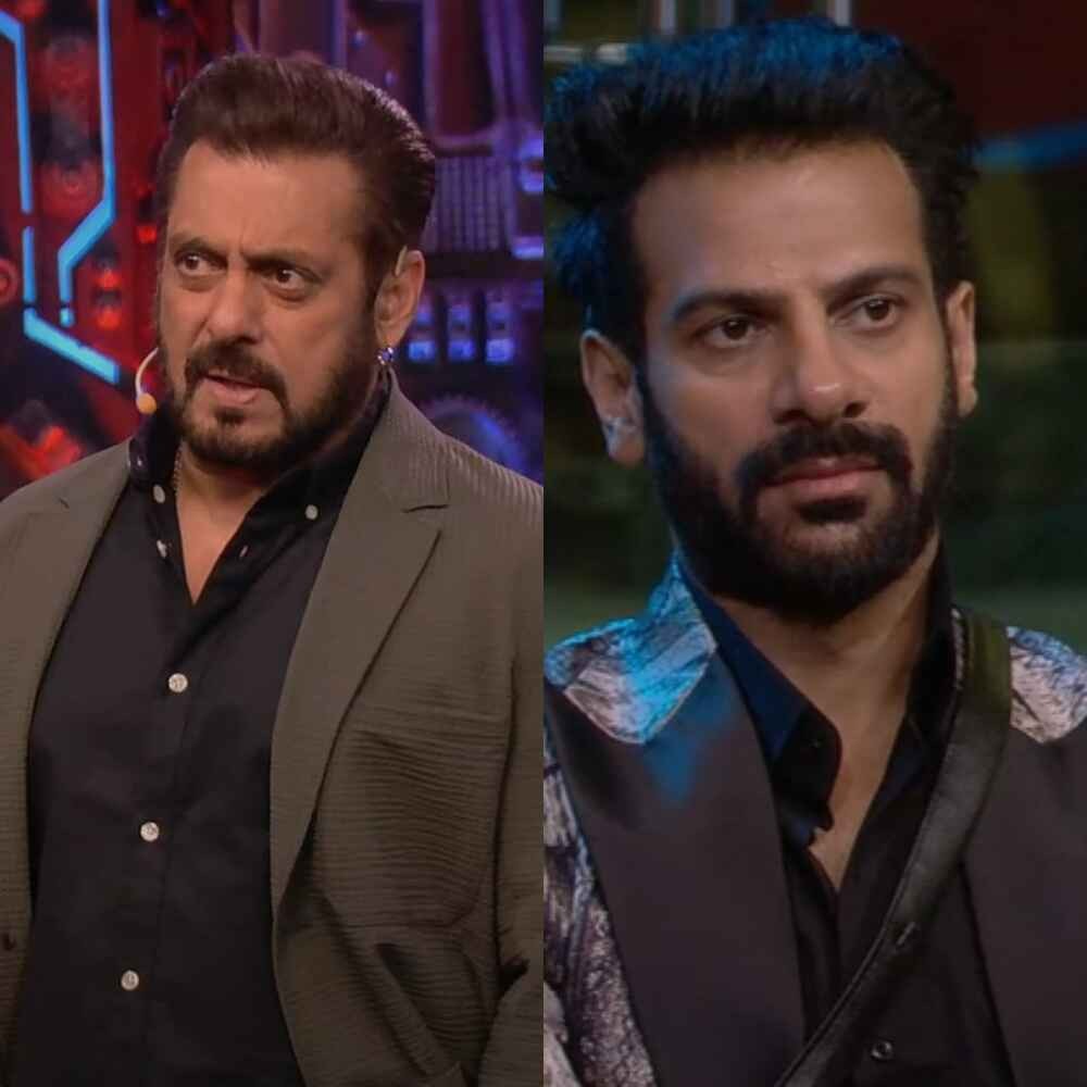 Bigg Boss 18: Salman Khan says 'Rishte mai hum tumhare baap lagte hai' after Karan Veer... Bigg Boss 18: Salman Khan says 'Rishte mai hum tumhare baap lagte hai' after Karan Veer...