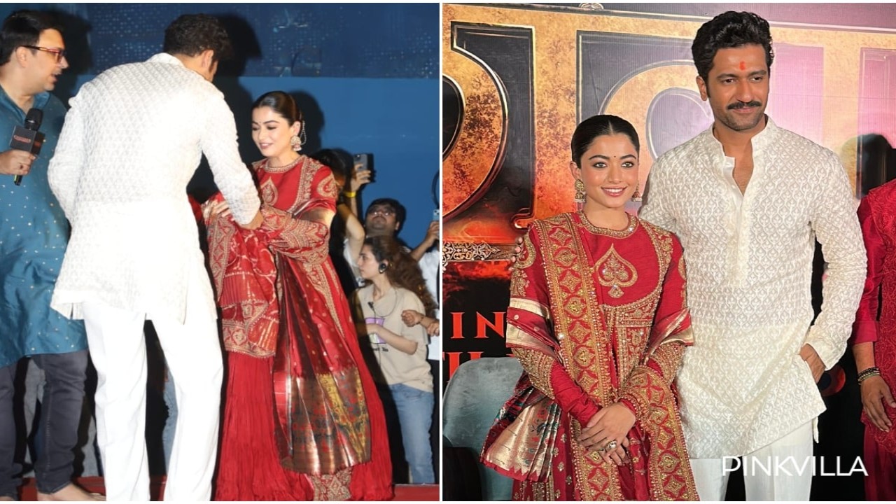PC: APH Images, Viral Bhayani Chhaava Trailer Launch: Vicky's gesture toward hurt Rashmika proves he's gentleman; WATCH